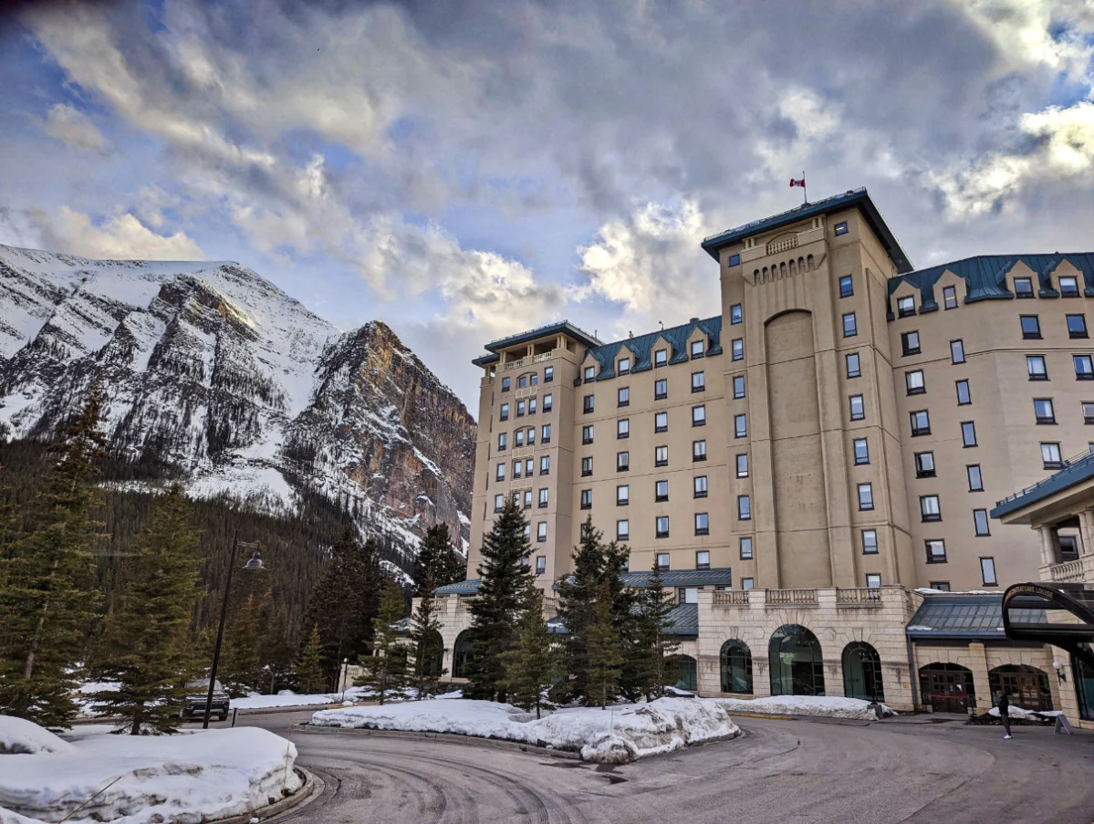 Exterior of Fairmont Chateau Lake Louise Banff Alberta 1