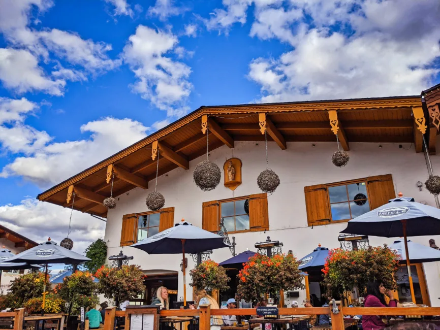 Exterior of Icicle Brewing downtown Leavenworth Washington 1