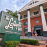 Exterior of Lafayette Hotel Swimclub and Bungalows San Diego California 1