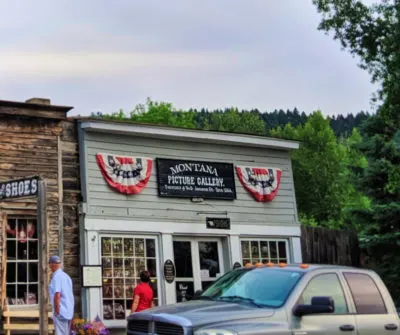 Exterior of Montana Picture Gallery Old Time Photo Studio Virginia City MT 1