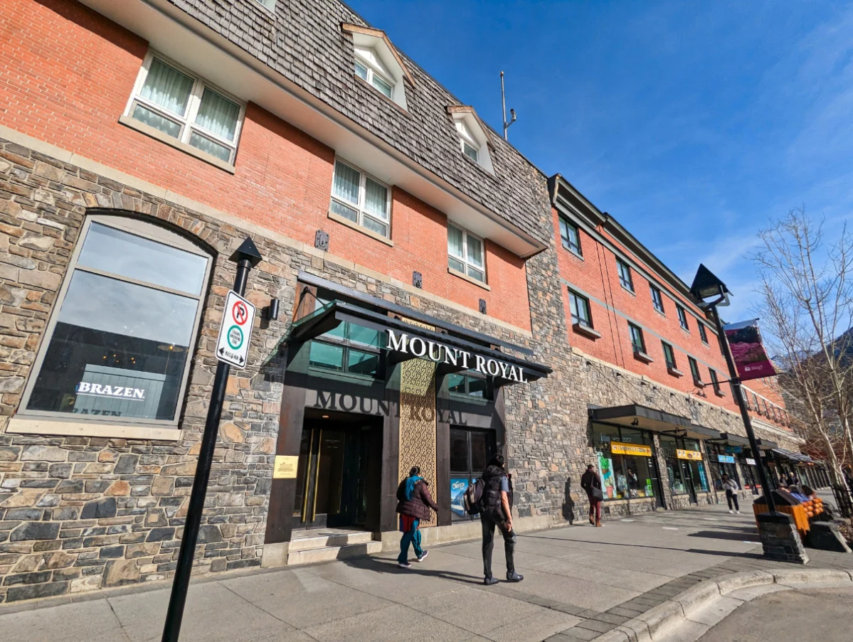 Exterior of Mount Royal Hotel downtown Banff Alberta 2