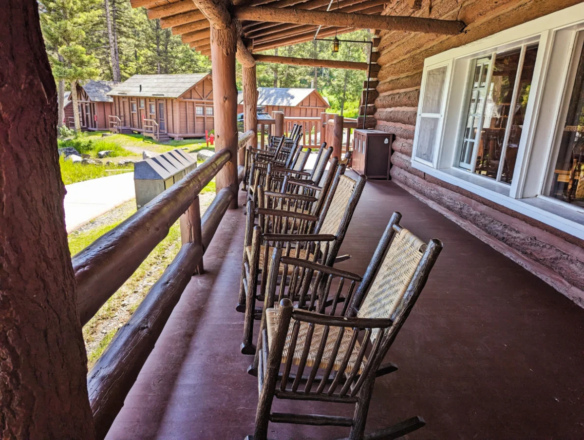 Exterior of Roosevelt Cabins in Yellowstone National Park Wyoming 3