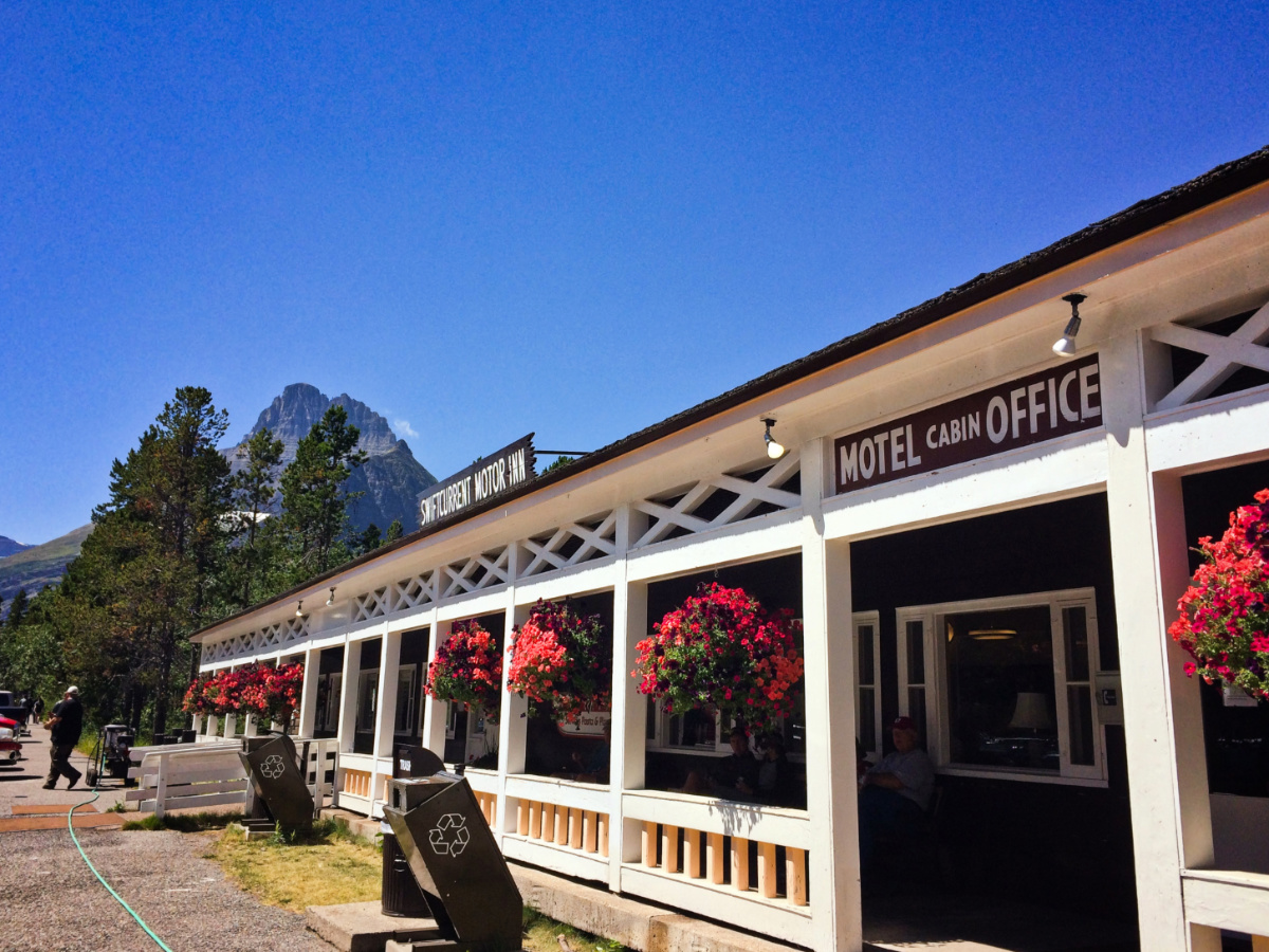 Exterior of Swiftcurrent Motor Inn Many Glacier National Park Montana 1