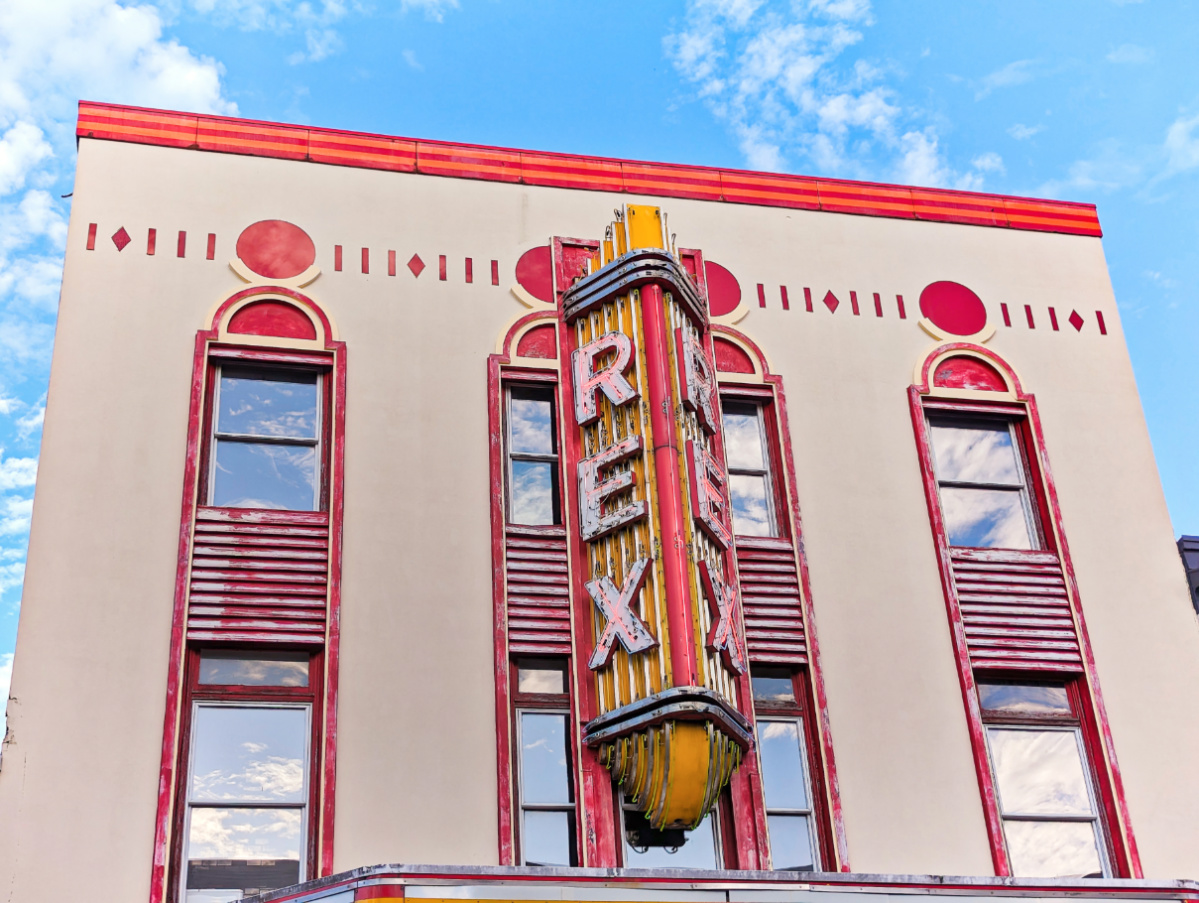 Exterior of Vintage Theater Rex in Historic Downtown Pensacola Florida 1
