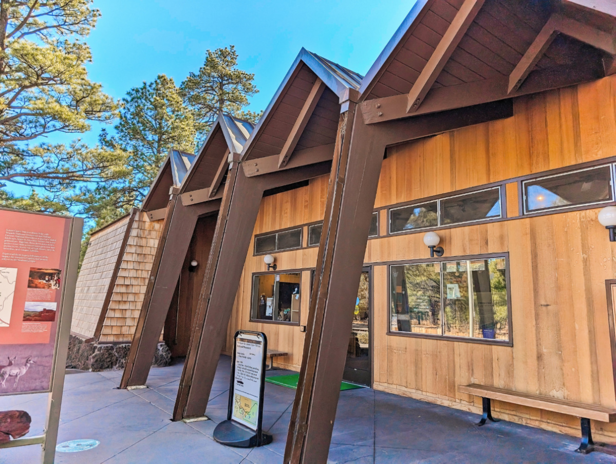 Exterior of Visitor Center at Sunset Crater Volcano National Monument Arizona 1