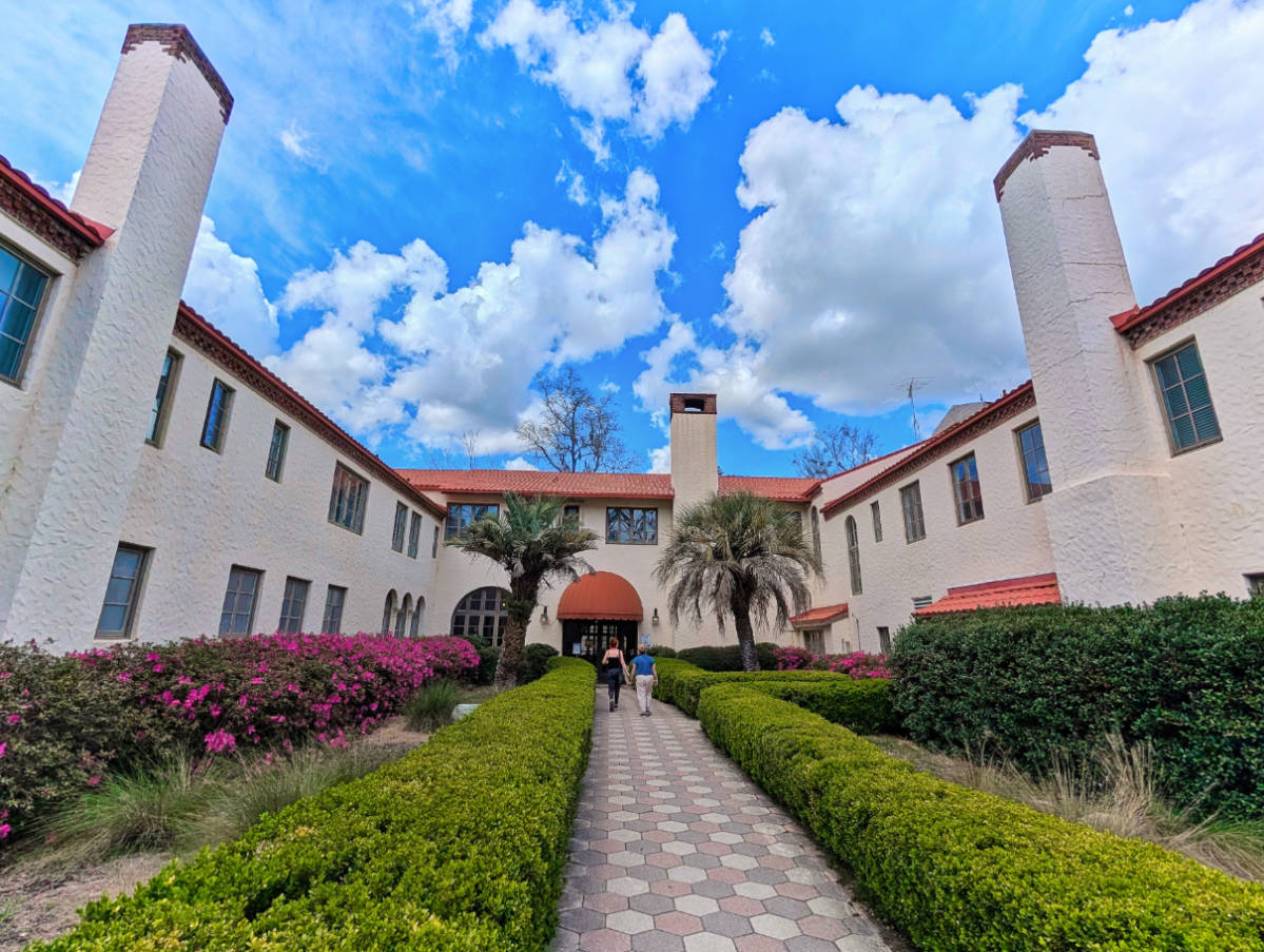 Exterior of the Lodge at Edward Ball Wakulla Springs State Park Tallahassee Florida 5