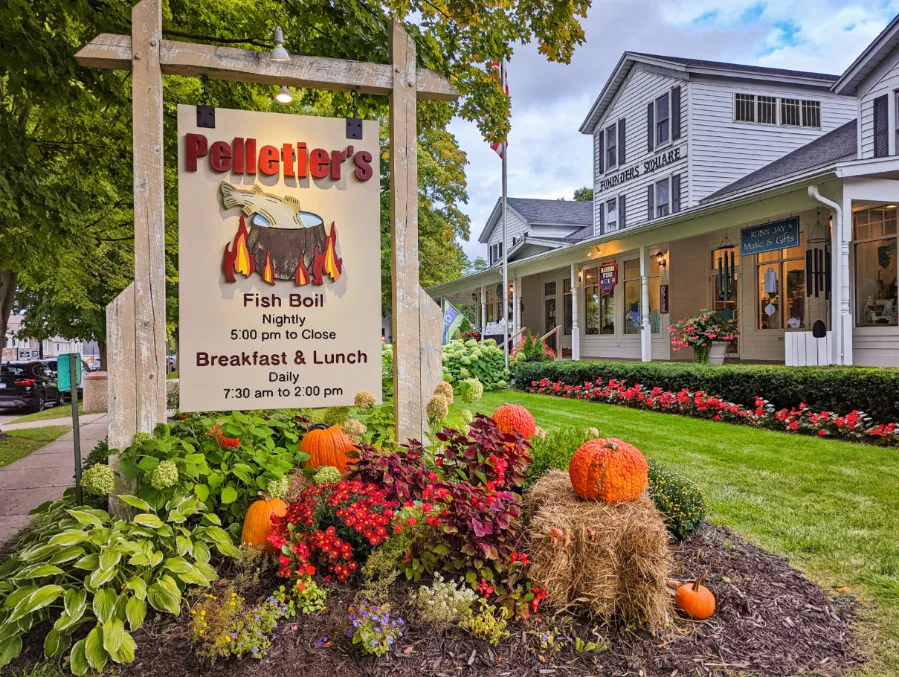 Fall Decor at Pelletiers Fish Boil Fish Creek Door County Wisconsin 1