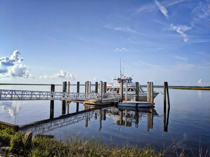 Ferry Dock in St Marys for Cumberland Island National Seashore Coastal Georgia 2