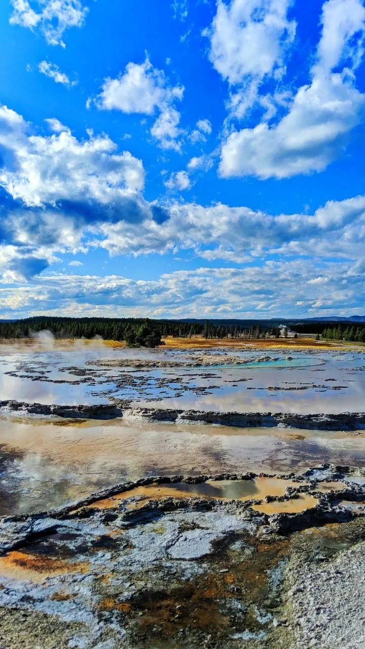 Firehole Lake Drive, 2 Days in Yellowstone Itinerary