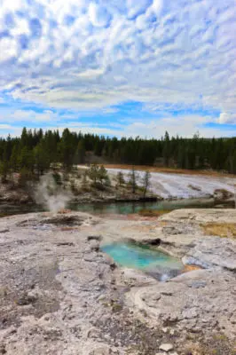 Firehole River in Old Faithful Geyser Basin Yellowstone National Park 2