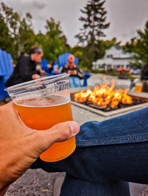 Fireside Beer at One Barrell Brewing Co Egg Harbor Door County Wisconsin 1