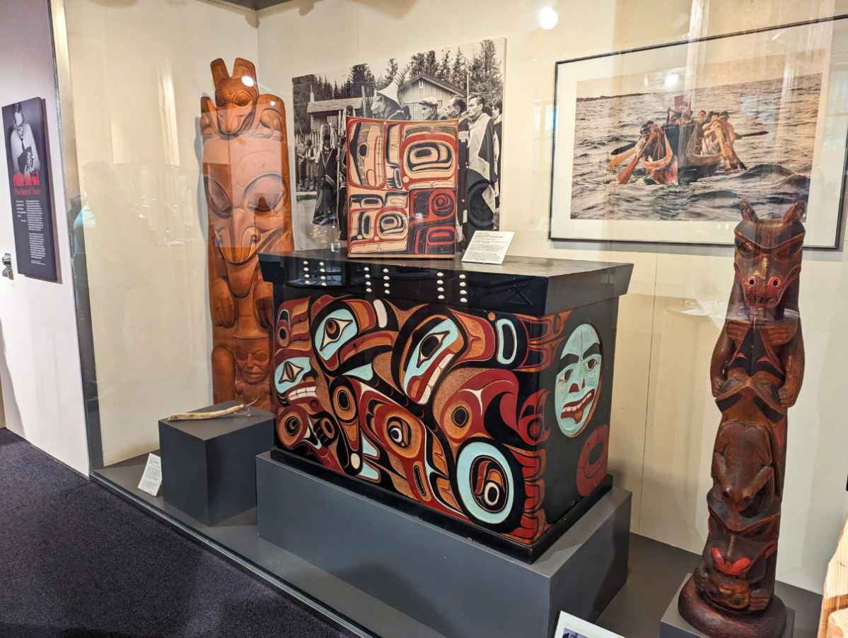 First Nations Carvings at Bill Reid Gallery Native Art Downtown Vancouver BC 1