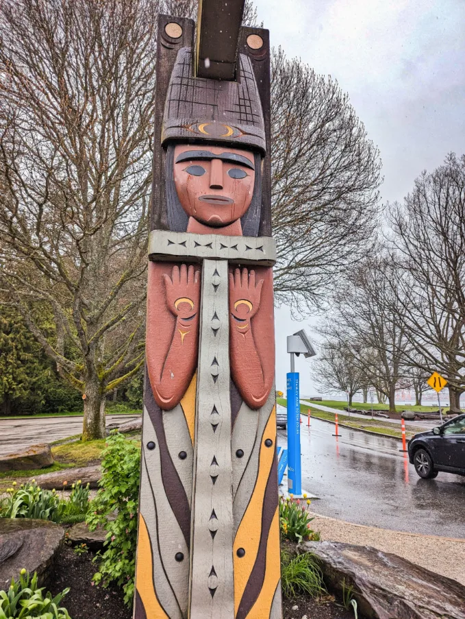 First Nations Totem Poles at Stanley Park Vancouver BC 2