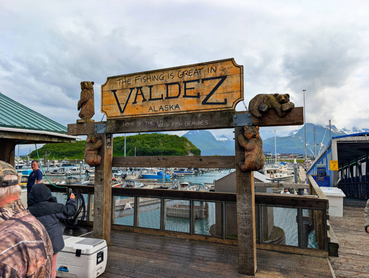 Fish Derby station on waterfront in Valdez Alaska