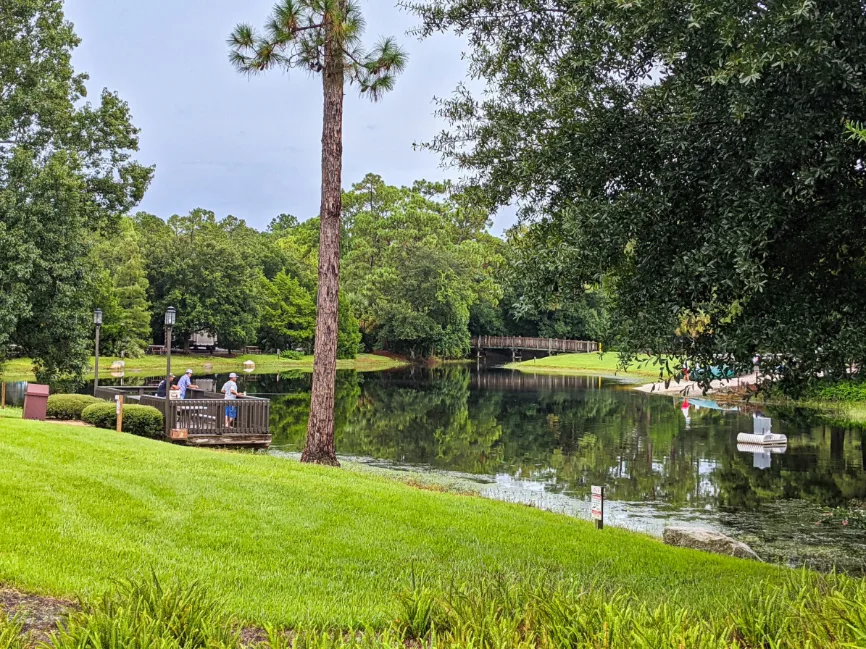 Fishing Dock at Meadows Recreation Area Fort Wilderness Resort and Campground Disney World 1