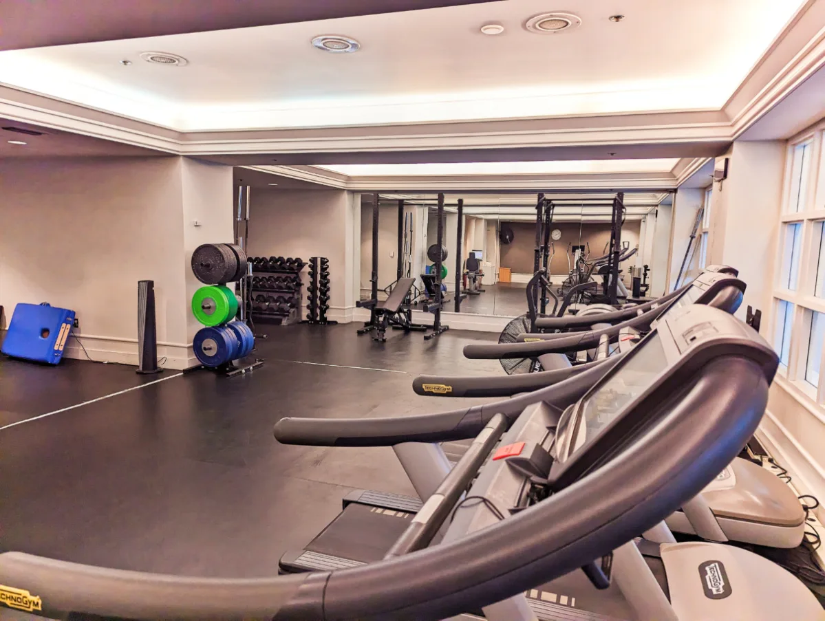 Fitness Center at Fairmont Hotel Vancouver Downtown Vancouver BC 1
