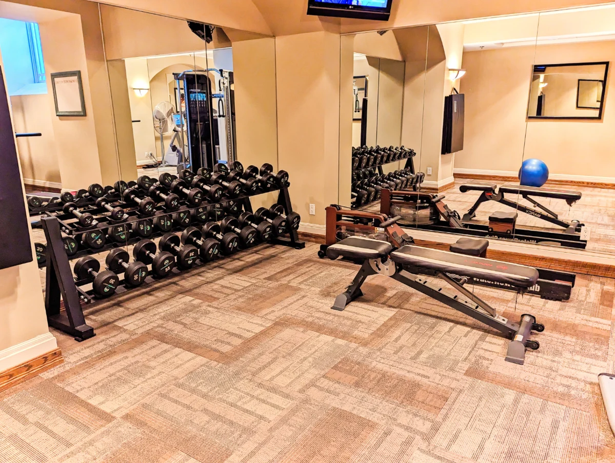 Fitness Center at Fairmont Palliser Hotel Downtown Calgary Alberta 1