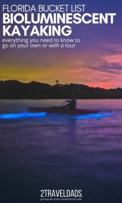 Bioluminescent kayaking in Florida is a bucket list thing to do. Mosquito Lagoon on Indian River is famous for glowing waters and night kayaking. Everything you need to know to go bioluminescent kayaking on your own or with guided tours.