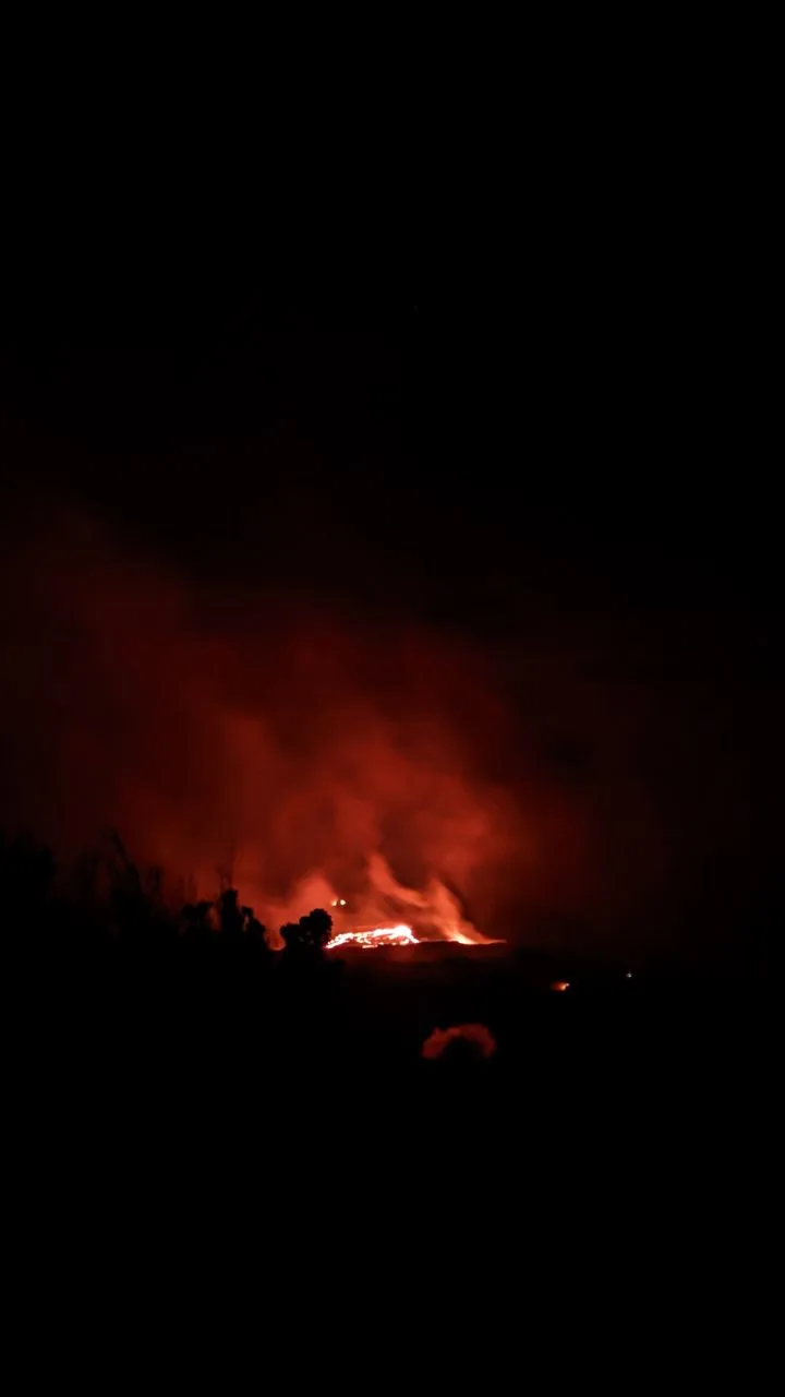 Flowing Lava in Hawaii Volcanoes National Park