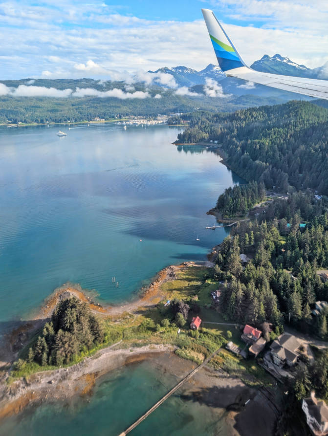 Flying into Juneau Alaska 2