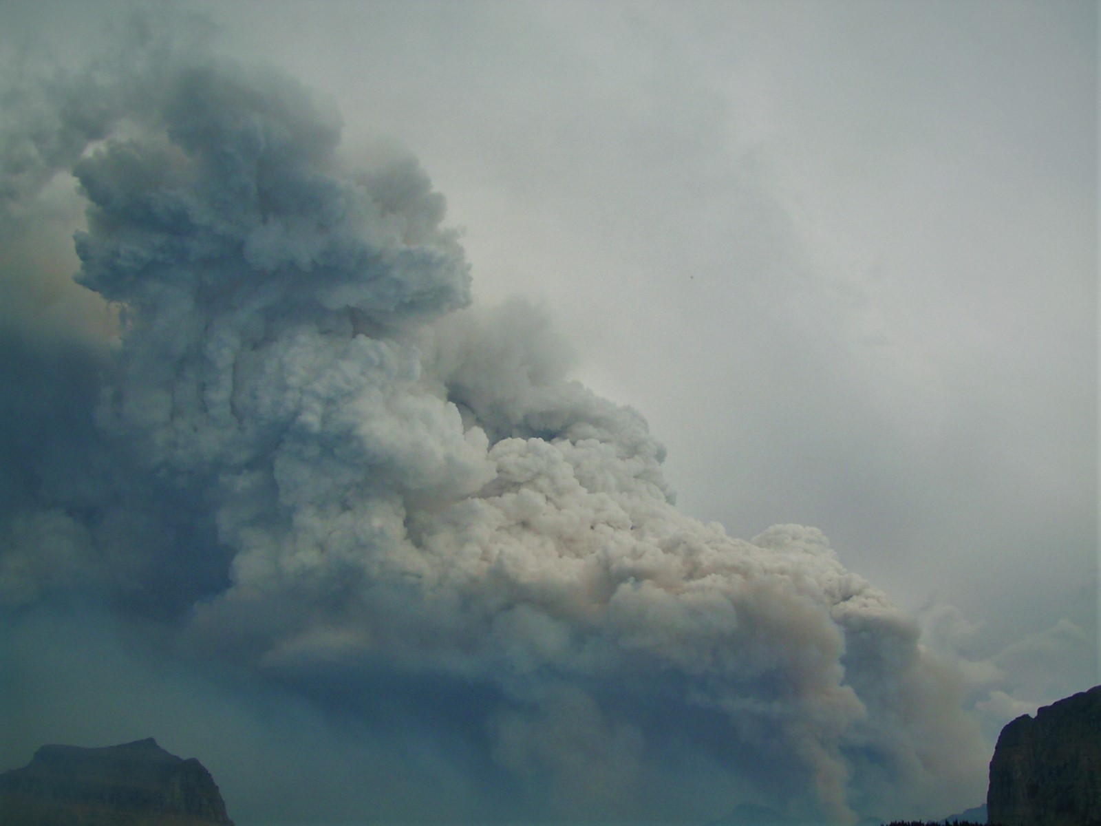 Forest Fire at Logan Pass Glacier National Park