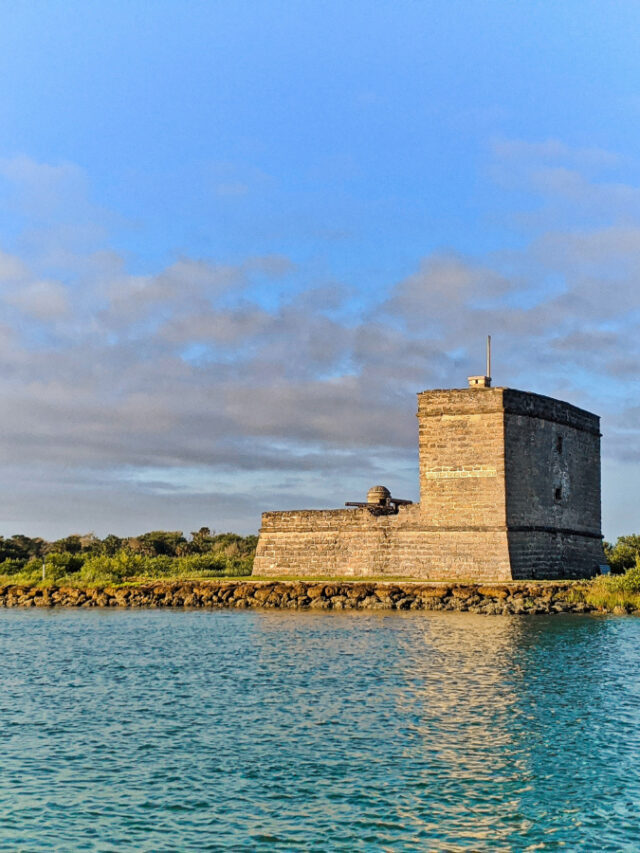 Fort Matanzas National Monument from SUP on River 2020 1