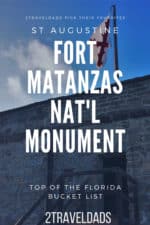 Fort Matanzas National Monument is an ideal day trip from St Augustine. See how to visit and what to day at this overlooked but MUST-SEE sight. #Florida #StAugustine #nationalpark