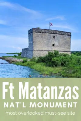 Fort Matanzas National Monument is an ideal day trip from St Augustine. See how to visit and what to day at this overlooked but MUST-SEE sight. #Florida #StAugustine #nationalpark