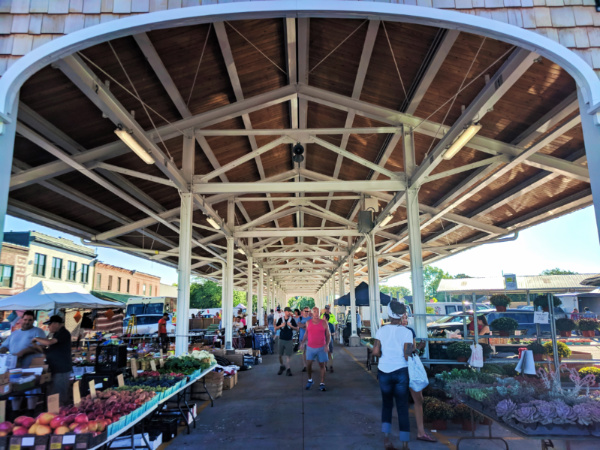 Fresh produce stands at Rochester Public Market 1