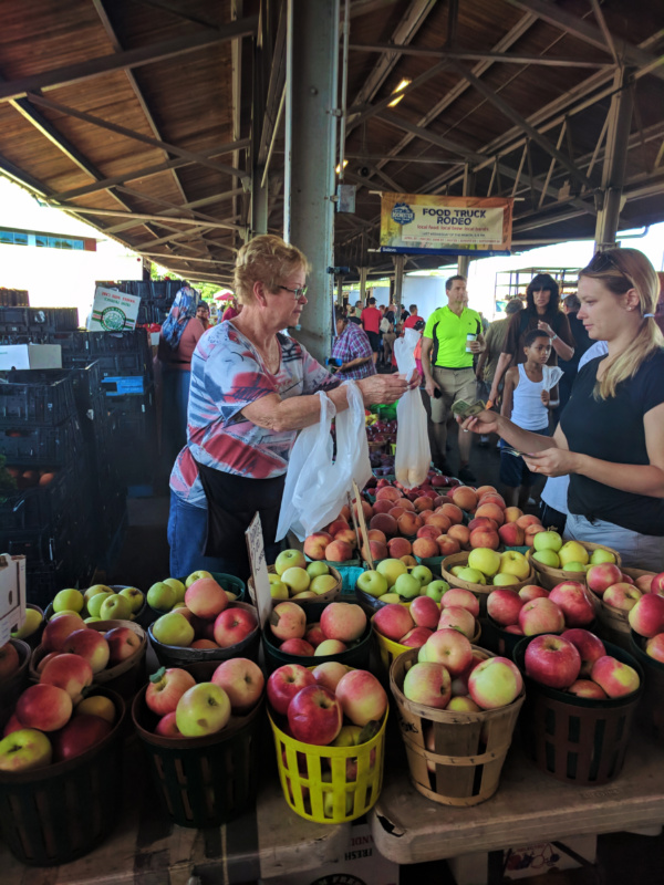 Fresh produce stands at Rochester Public Market 2