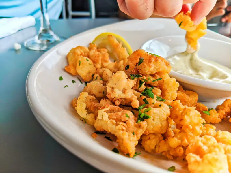 Fried Clam Strips at St Augustine Fish Camp 2020 1