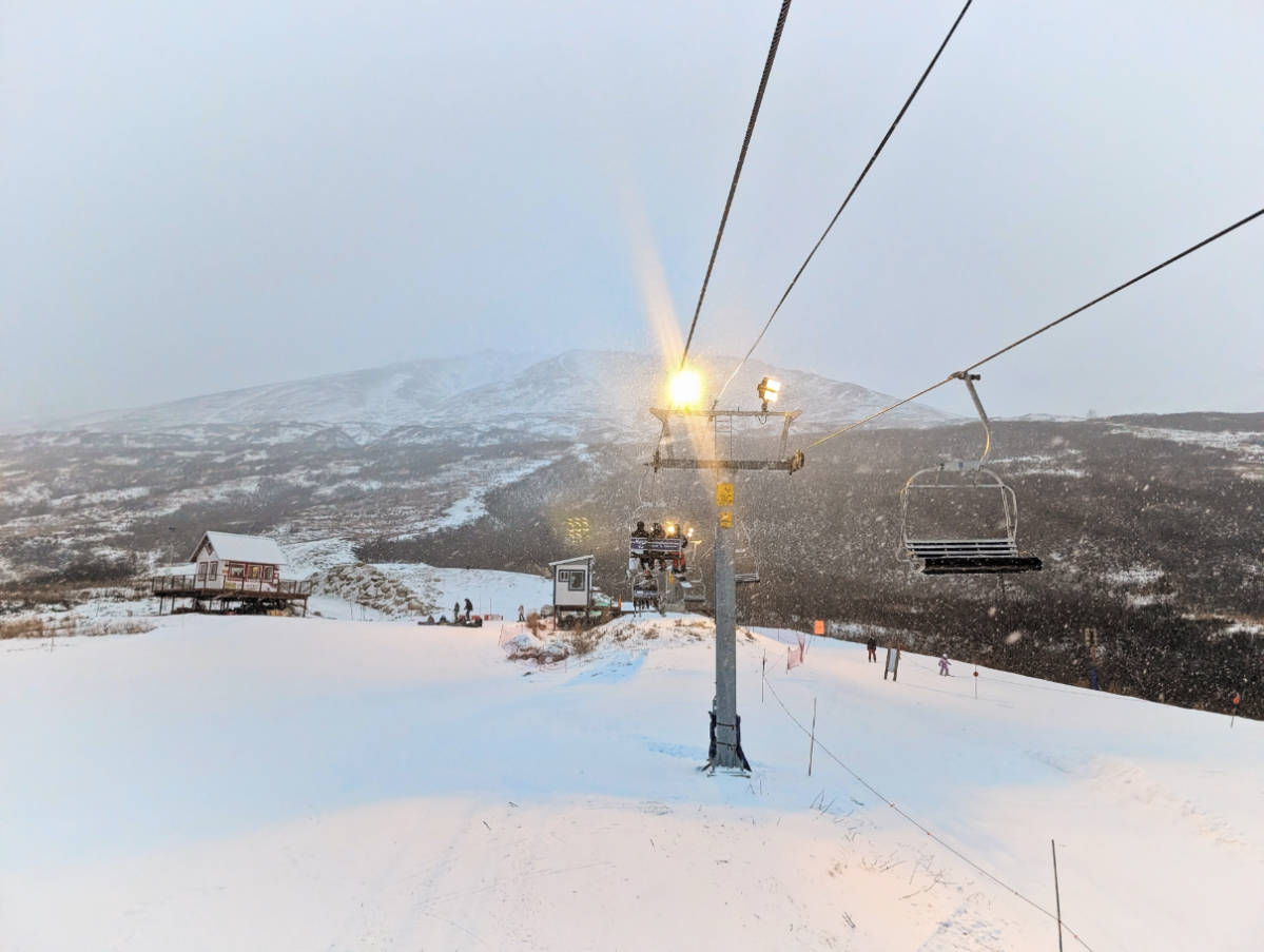 From the Ski Lift at Skeetwak Resort Ski Area Hatcher Pass Palmer Alaska 2