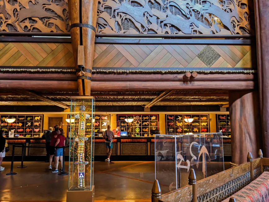 Front Desk of Jambo House Animal Kingdom Lodge Walt Disney World Orlando 1