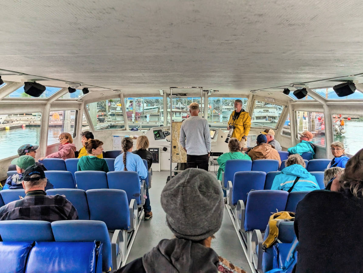 Front of Boat on Alaska Fjordlines from Haines Alaska 2