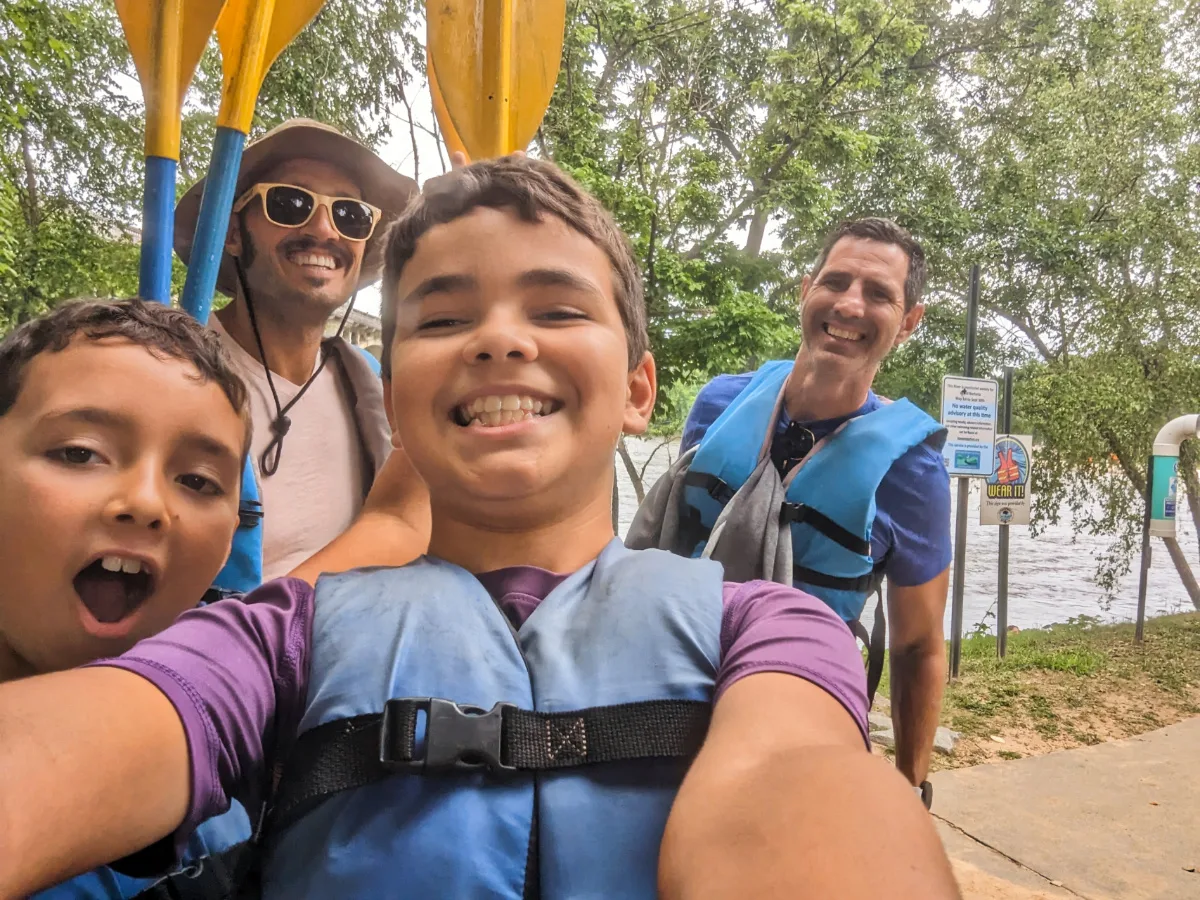 Full Taylor Family Whitewater Kayaking on Sulda River with Palmetto Outdoors Columbia South Carolina 1