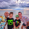 Full Taylor Family at Beach at Sunset on Marco Island Florida 5