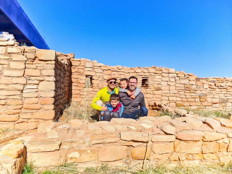 Full Taylor Family at Canyon of the Ancients National Monument Cortez Colorado 1