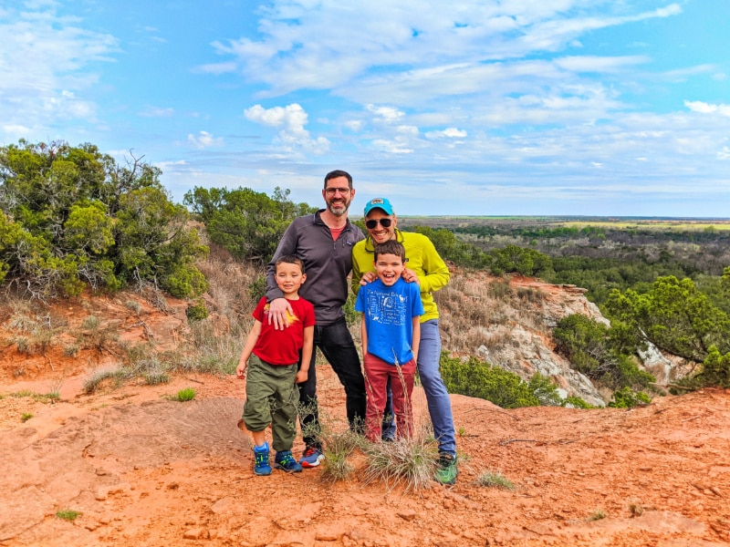 Full Taylor Family at Copper Breaks State Park Quanah Texas 2