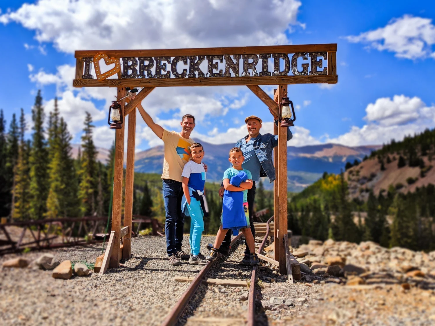 Full Taylor Family at Country Boy Mine Breckenridge Colorado 2 BLUR B