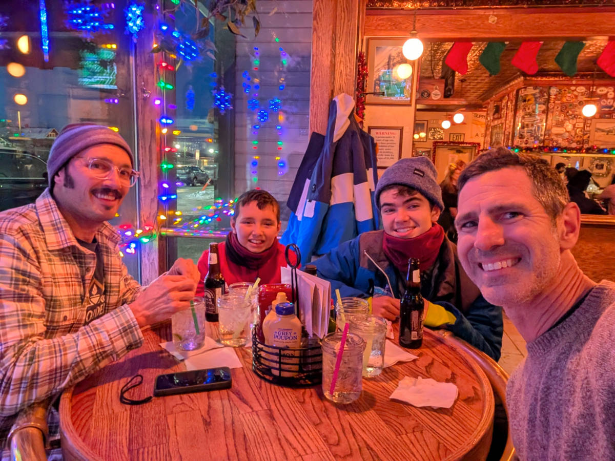 Full Taylor Family at F Street Station Restaurant downtown Anchorage Alaska 1