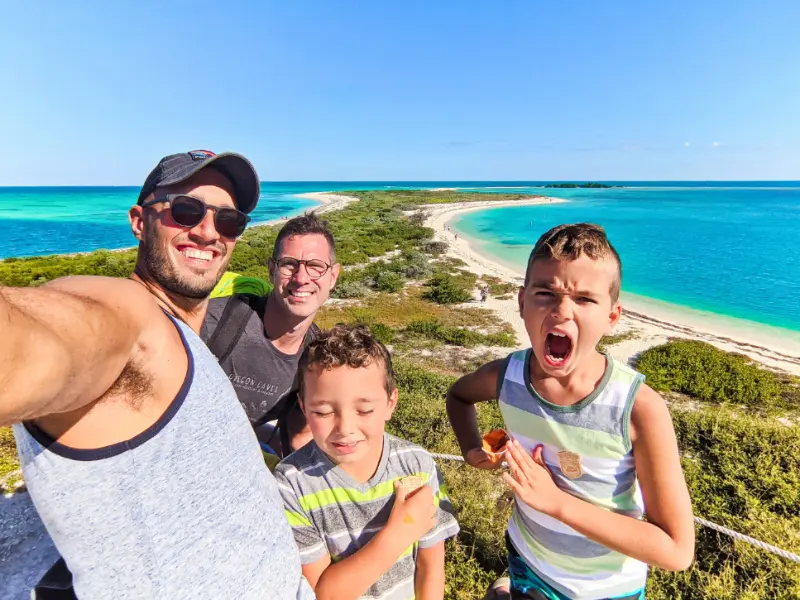 Full Taylor Family at Fort Jefferson Dry Tortugas National Park Key West Florida Keys 2020 2