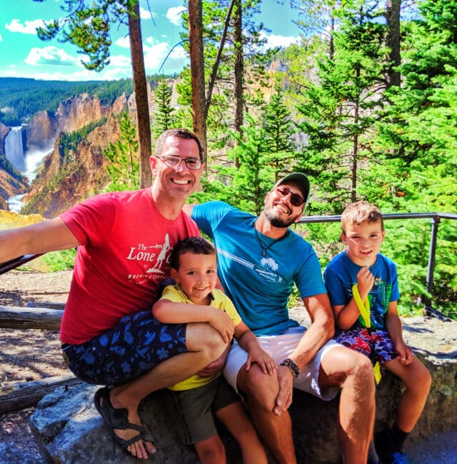 Full Taylor Family at Grand Canyon of Yellowstone 2019 2