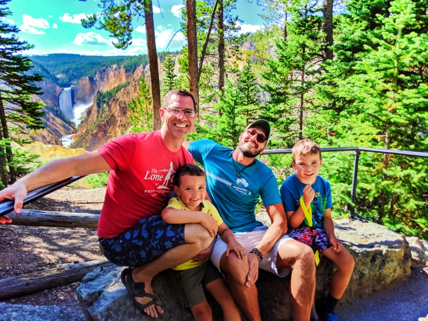 Full Taylor Family at Grand Canyon of Yellowstone 2019 2