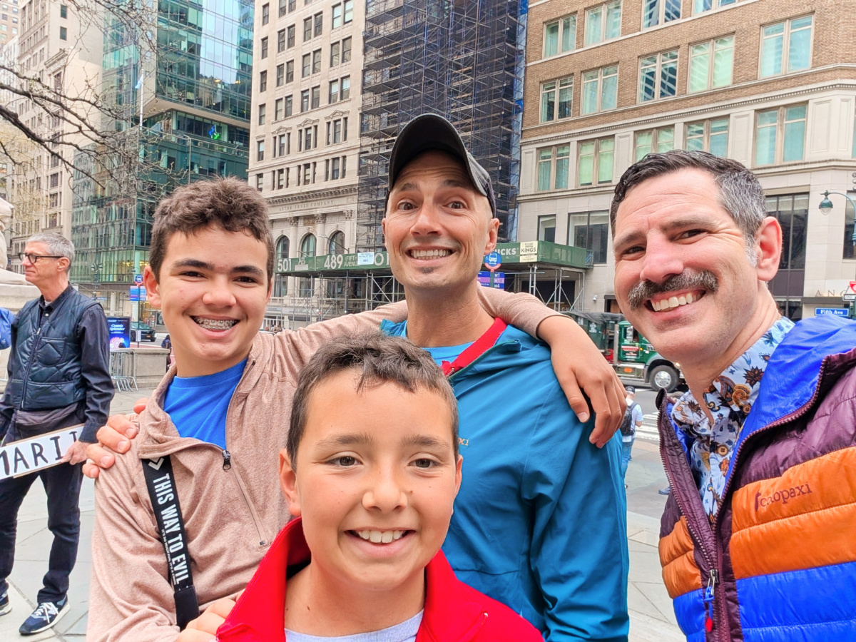 Full Taylor Family at New York Public Library New York City 1