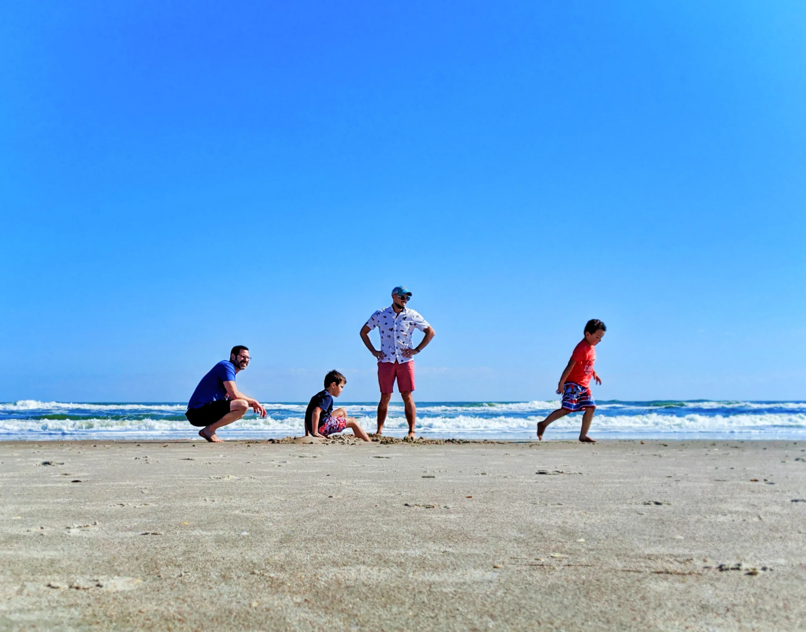 Full Taylor Family at Ocean Hammock Park Saint Augustine Beach Florida 1