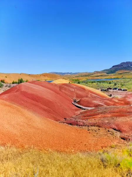 Full Taylor Family at Painted Cove trail Painted Hills John Day Fossil Beds NM Oregon 5b