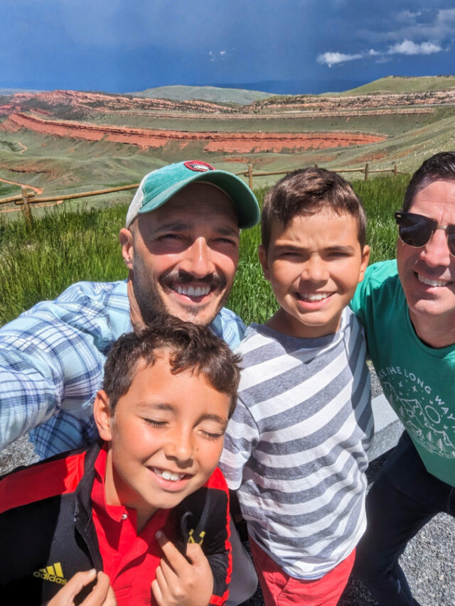 Full Taylor Family in Red Rock Canyon Farson Wyoming 1