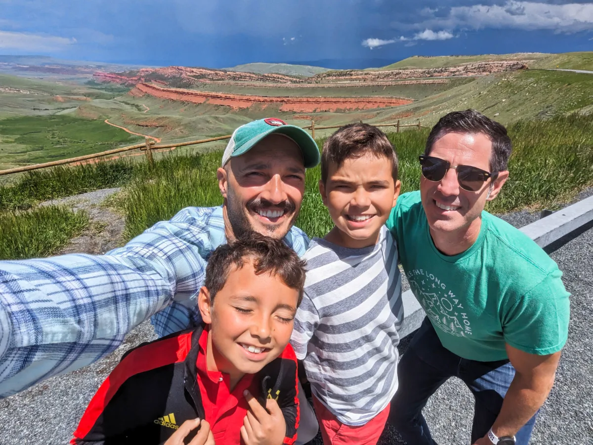 Full Taylor Family in Red Rock Canyon Farson Wyoming 1