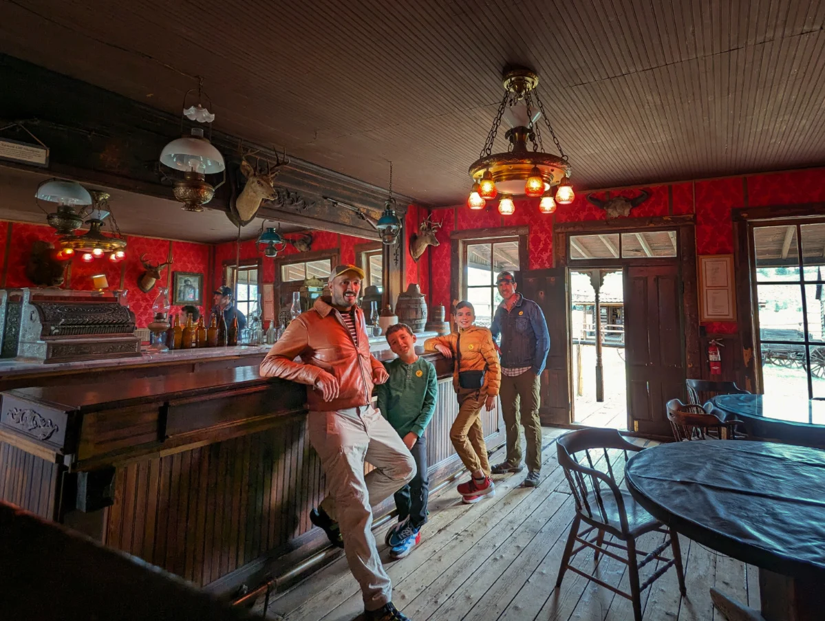 Full Taylor Family in Saloon at Old Trail Town Cody Wyoming 3