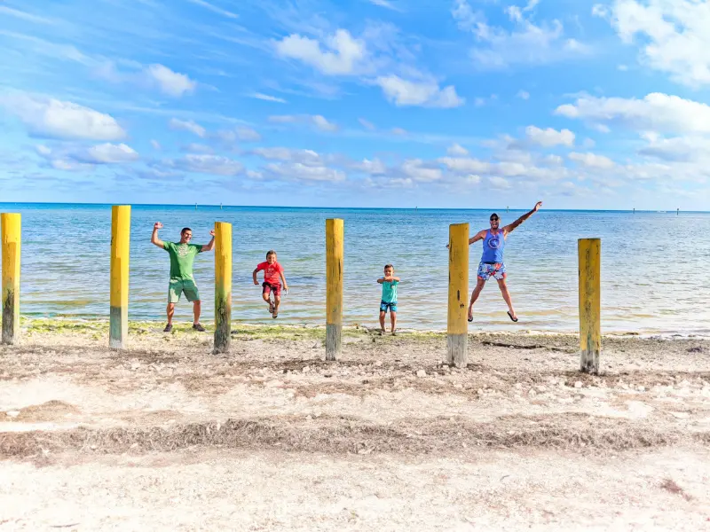 Full Taylor Family on Annes Beach Islamorada Florida Keys 2020 1